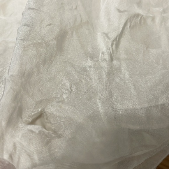 White One Shoulder Ruffled Gown - Picture 6 of 8